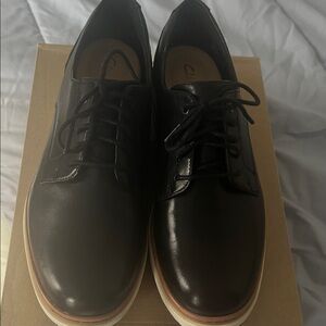 Clark’s Black leather shoe